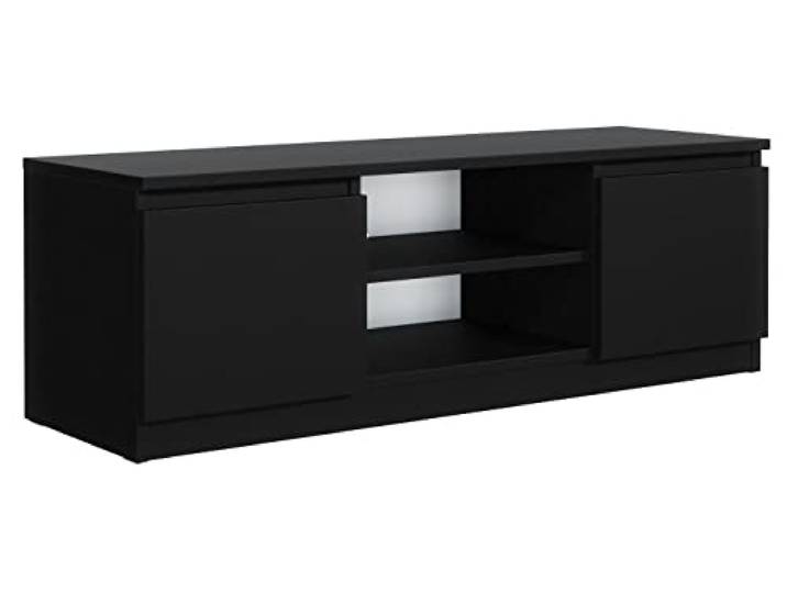 meble masztalerz Tv Schrank mit 2 Ablagen, Schwarz 120x38,5x39 cm Wohnzimmer Möbel, Fernsehschrank, Schrank , Fernseher Tisch Möbel , Tv Schrank