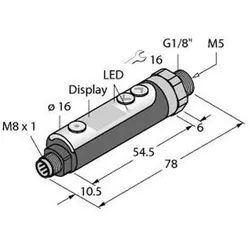 Turck Drucksensor PK10V-P13-2UP8XV1141