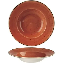Churchill Nudelteller Stonecast Keramik Orange 24cm