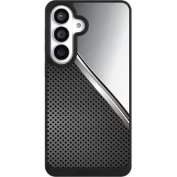 Nivocase Handyhülle für Samsung Galaxy S26+ Hülle NIVOpure Case Schwarz Carbon Metall Stahl (Samsung Galaxy S26+), Smartphone Hülle, Schwarz