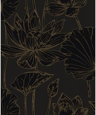 Seabrook Designs Viola Floral Non-Woven Unpasted Wallpaper