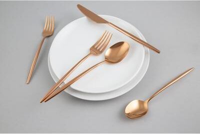 Cambridge Gaze Copper Mirror 20-Piece Flatware Set