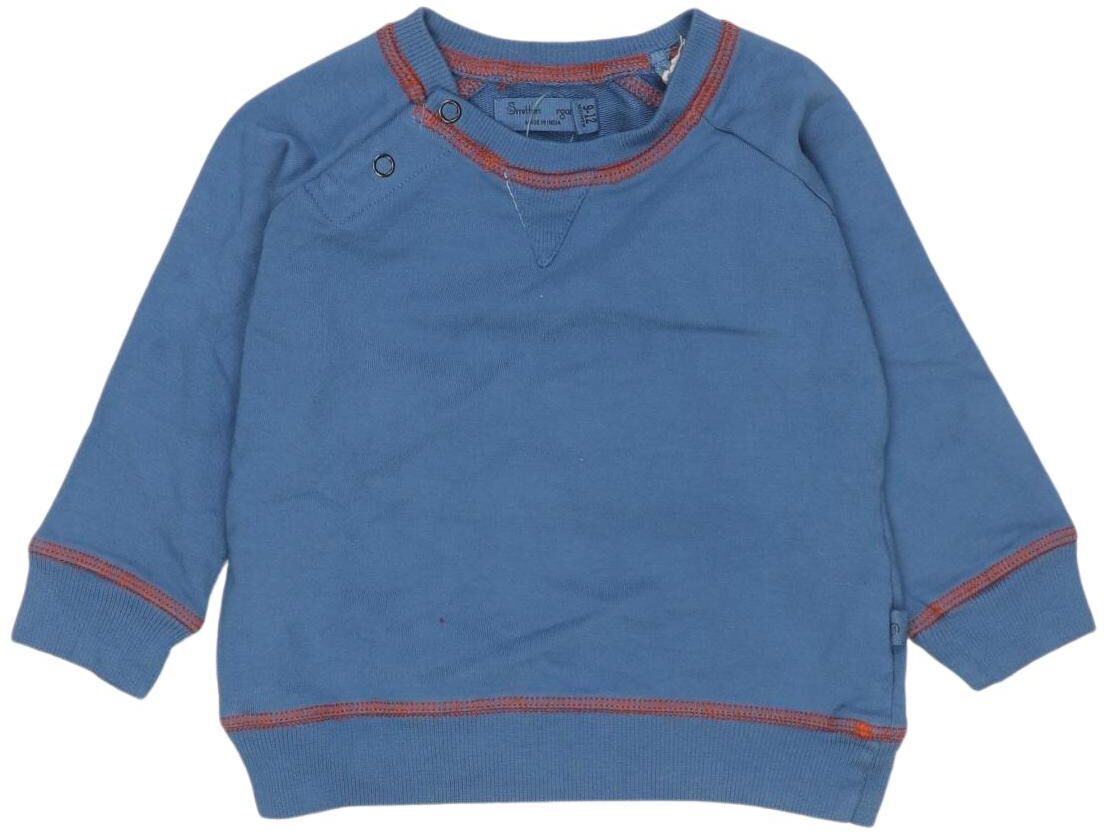 Smitten Organic Jungen Kapuzenpullover oder Sweater, Blau, Gr. EU 74, Baumwolle / Elasthan - Second Hand