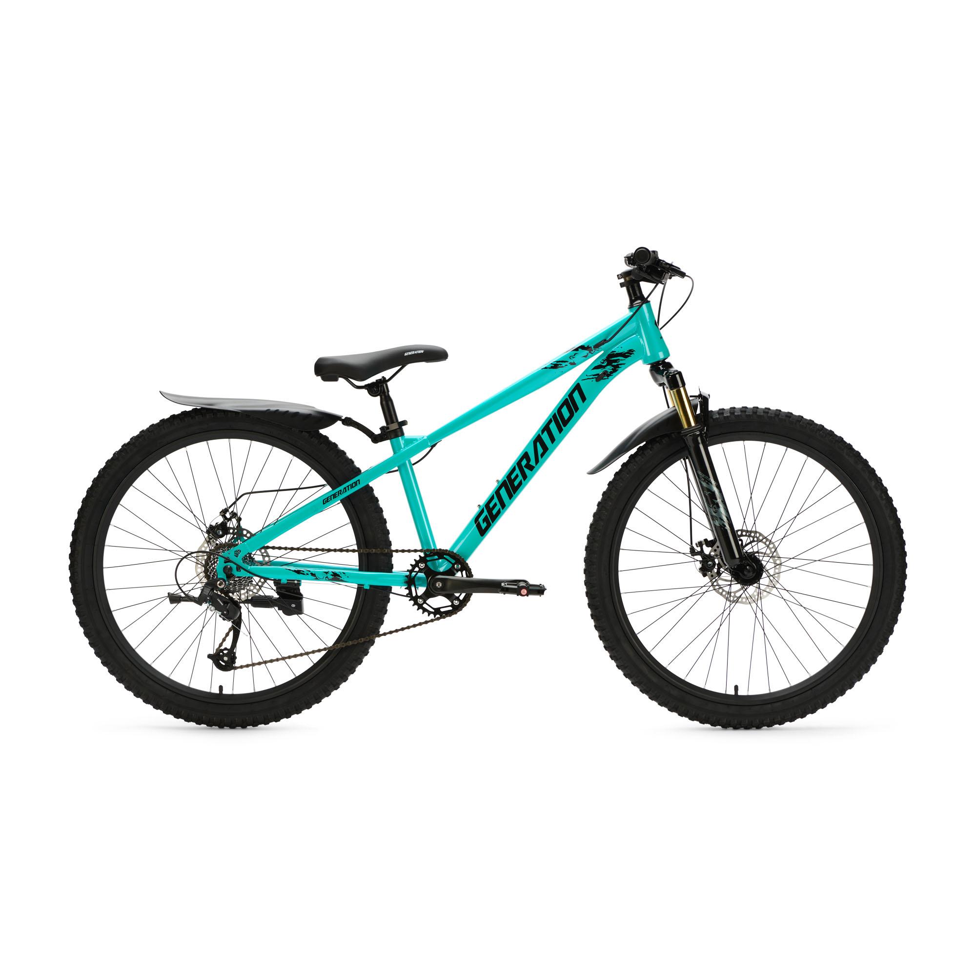 Generation X8 Mountainbike 26 Zoll - Blau mit Schutzblechen