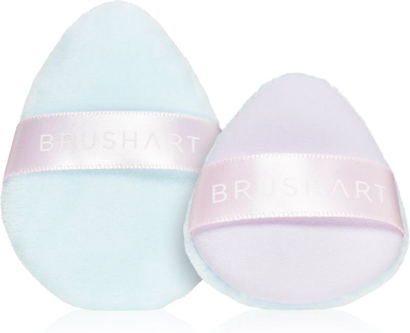 BrushArt Accessories 2-in-1 Powder and make-up puff set puff 2 pc