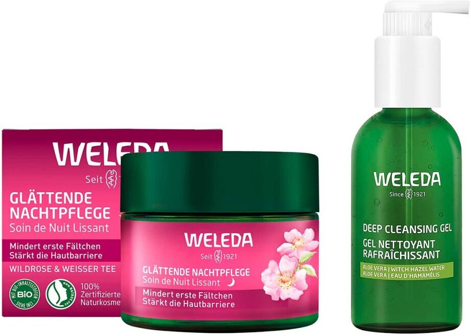 Weleda Glättende Nachtpflege Wildrose & Deep Cleansing Gel