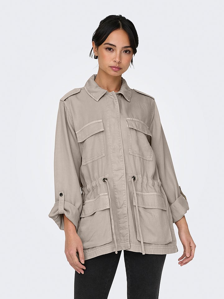 ONLY Übergangsjacke in Taupe - S