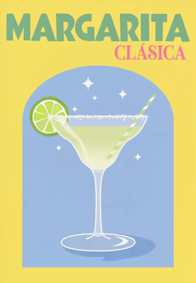 Inspire Curations Colorful Cocktail Canvas Poster Set Trendy Drinks Wall Art For Home Bar Decor 6 20x30cm