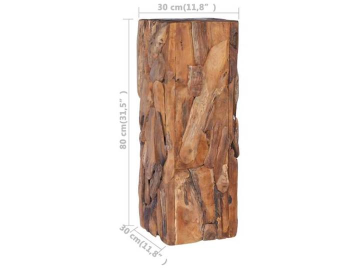 Bon marché * Table d'appoint - JILL'S Console - 30x30x80 cm Bois de teck solide FR7690