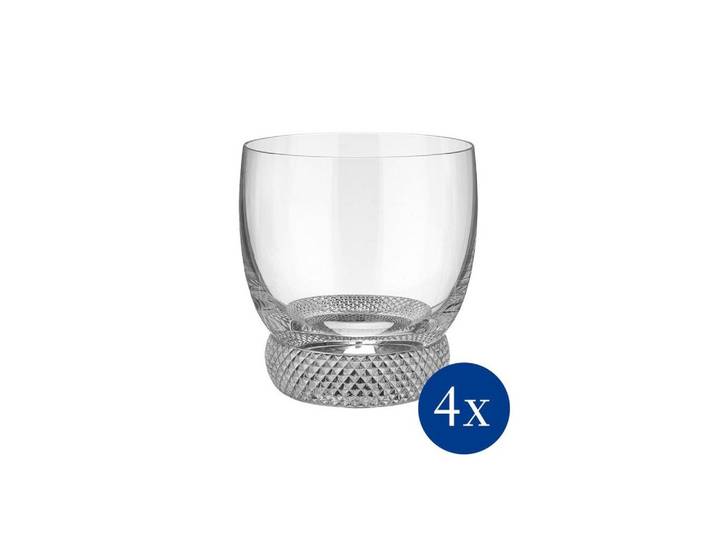 Villeroy & Boch Signature Gläser-Set Octavie Whiskyglas, 4 Stück, 4-tlg., Glas, Kristallglas, spülmaschinenfest, Made in Germany