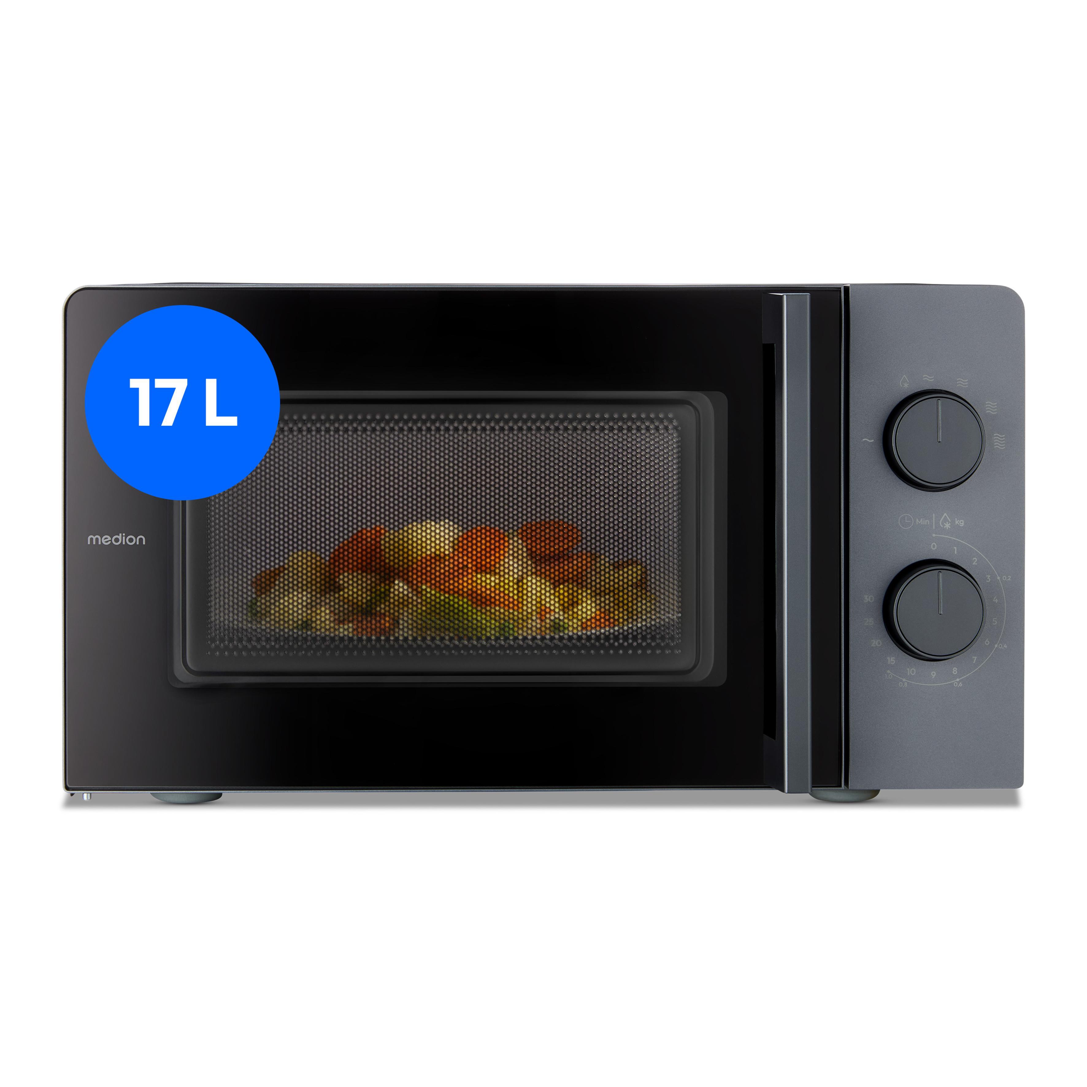 Medion LIFE MD12211 Mikrowelle grau 700W 17L