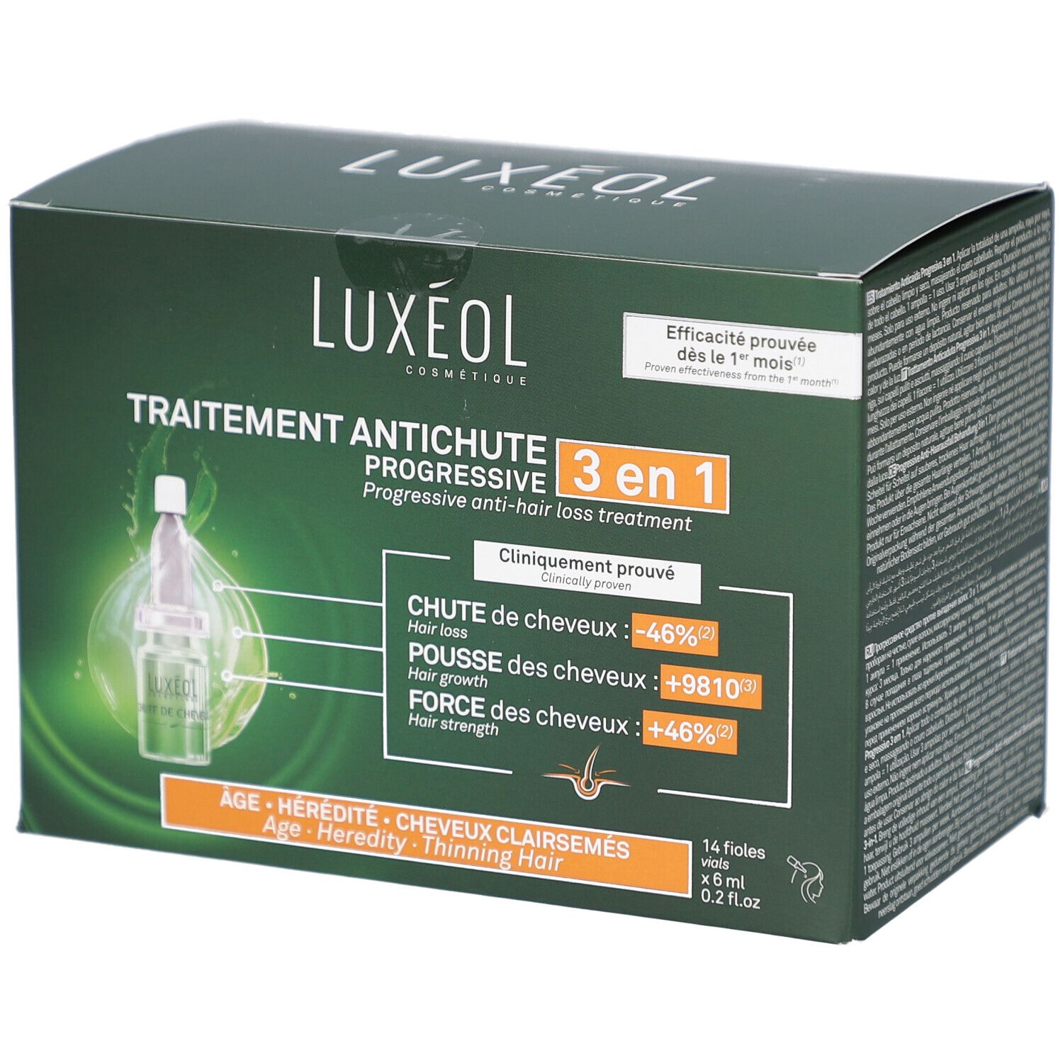 Luxeol Beha 2in1 fortschreit Haarausfall 14 x 6 ml Durchstechflaschen
