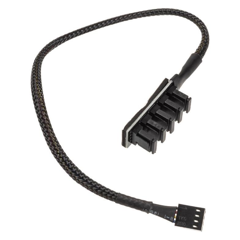 Akasa Flexa FP5H PWM Splitter Hub (30 cm, 4 pin PWM) (AK-CBFA08-30BK)