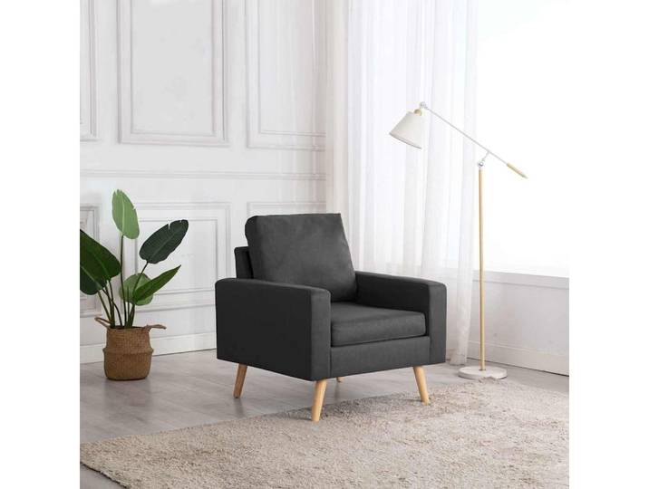 vidaXL Sessel vidaXL Sessel Dunkelgrau Stoff