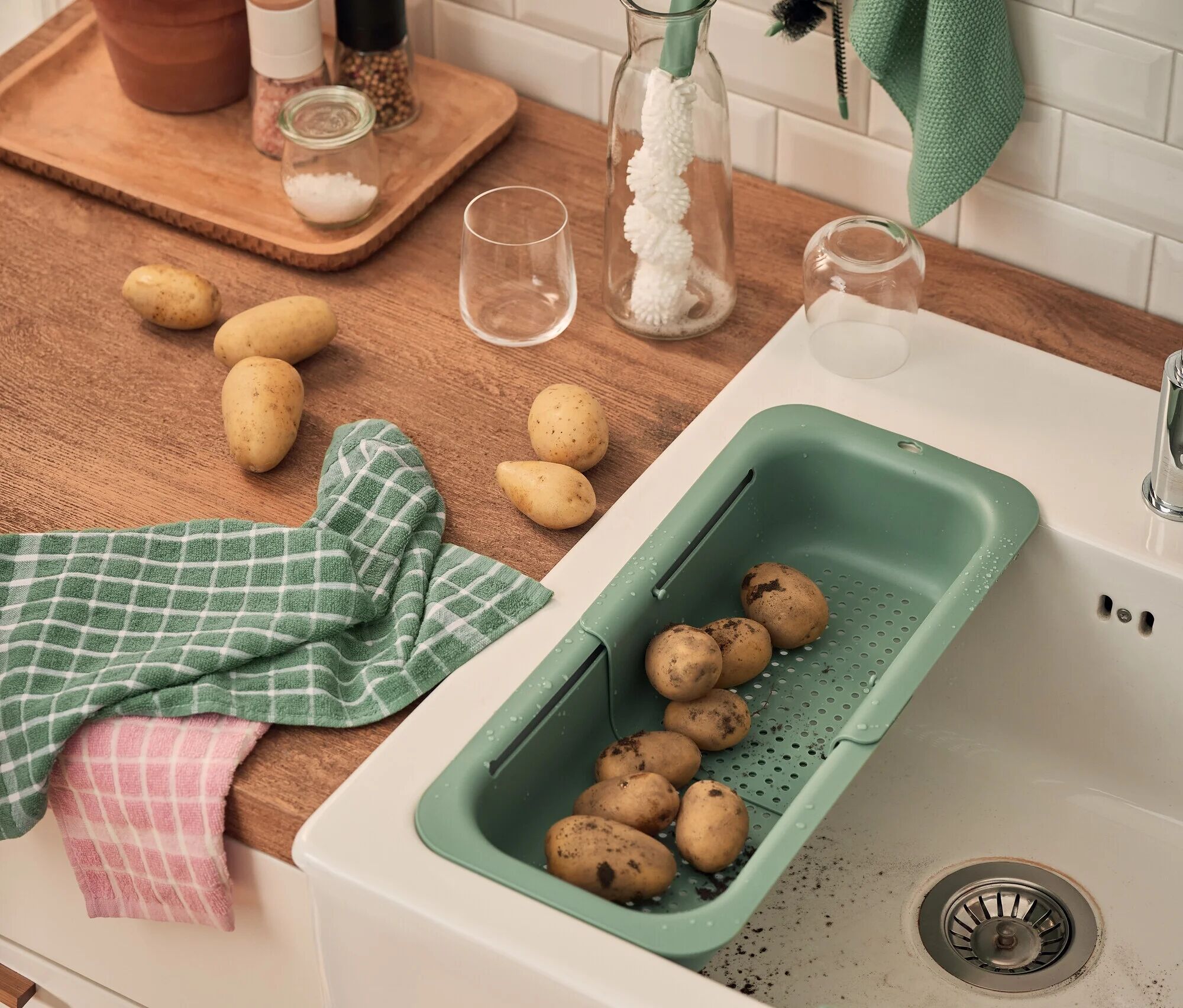 Tchibo - Waschbecken-Reinigungs-Set - dunkelgrün