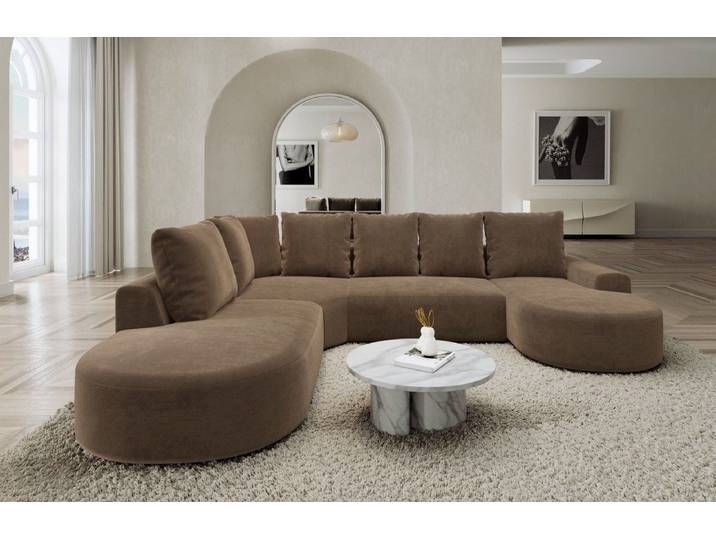 Sofa Dreams Wohnlandschaft Gomera U Form Stoff Lounge, Wohnlandschaft, Ottomane, U-Form, Lounge