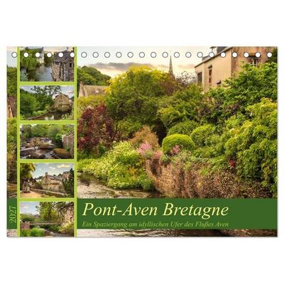 Pont-Aven Bretagne (Tischkalender 2027 DIN A5 quer), CALVENDO Monatskalender