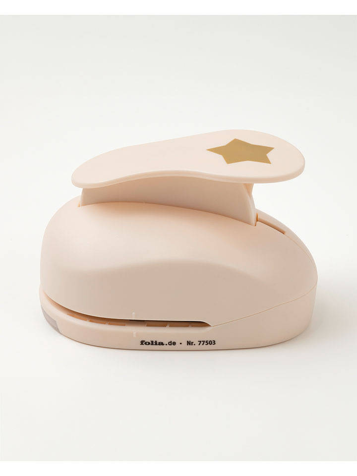 folia PAPER Motivstanzer ''Stern'' in Beige - onesize