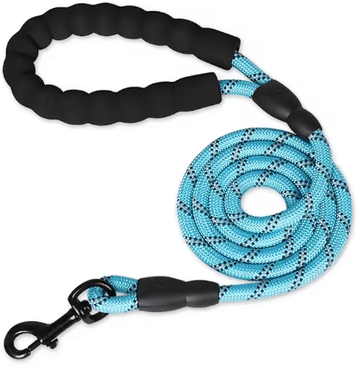 Inspire Picks GripMax Reinforced Dog Leash With Soft Comfort Handle skyblue 1cm 2m