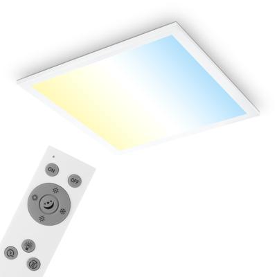 BRILONER LEUCHTEN LED Deckenleuchte "SIMPLE", weiß, 1, H: 6cm, 1 Stk., Leuchten, 38 x 38 x 6 cm, Wohnzimmer, Schlafzimmer, Flur, LED Deckenleuchte