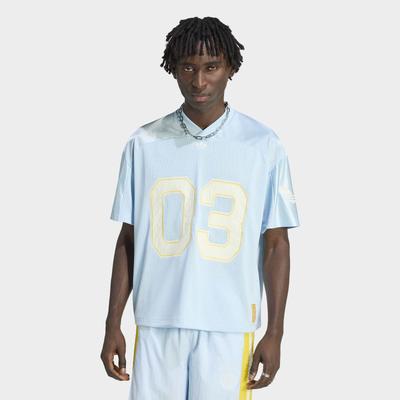 Poloshirt ADIDAS ORIGINALS "ORIGINALS TRIKOT", Herren, Gr. XL, blau (ice blau), Obermaterial: 100% Polyester, normal, V-Ausschnitt, Shirts