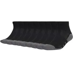 ADIDAS adidas Unisex Quartersocken, 9er Pack - Essentials Climacool Quarter Socken, Logo, Größe 40-42 in Schwarz Schwarz