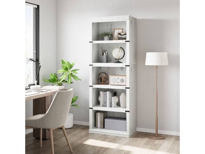 Bibliothèque Haute – Étagères Réglables 80x32x170cm Dispositif anti-basculement