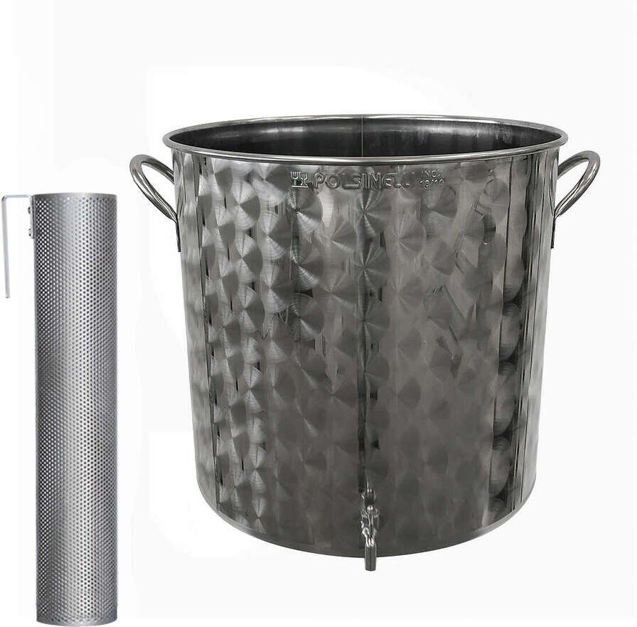 Polsinelli Mastello inox per vinaccia 100 L