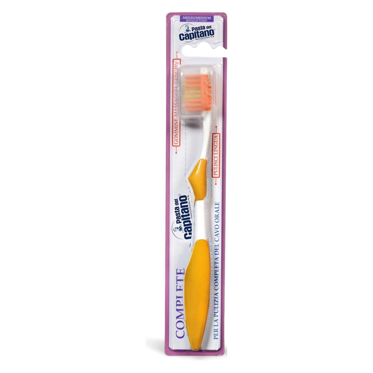 Capitano Pasta del - Toothbrush with medium hard bristles Complete Medium (U) (Mittel, 1x) (33120764)