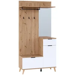 Carryhome Kompaktgarderobe NORDIC - B/H/T ca. 103.00x202.00x40.00