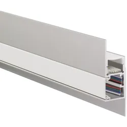 Schlüter Systems LIPROTEC-WSK Profil Wandscheibe mit Kabelkanal Aluminium Alu natur matt eloxiert Höhe: 20 mm Länge: 2,5 m
