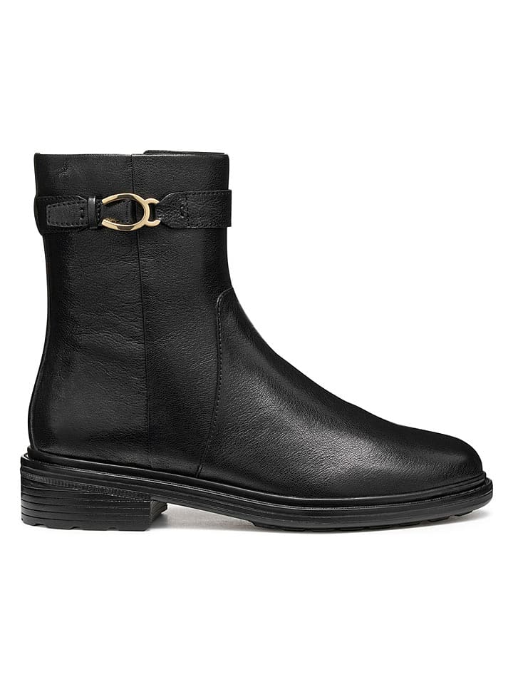 Geox Leder-Boots "Walk Pleasure" in Schwarz - 40