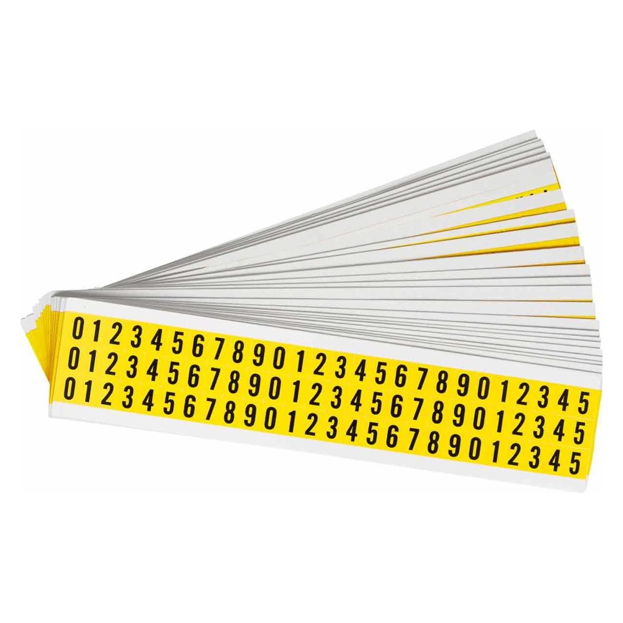 Brady 3410-# Kit, B-499, Nylongewebe, Beschriftung: Zahlenset (0-9), Schwarz auf Gelb, 9 x 13mm, S (3410-# KIT)