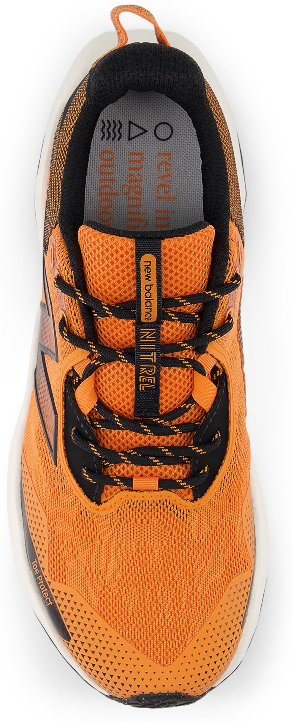 Laufschuh NEW BALANCE "DYNASOFT NITREL V6", Herren, Gr. 41,5, sizzle, Synthetik, Textil, Schuhe Laufschuh, Trailrunning-Schuhe für leichte Trails sizzle 41,5