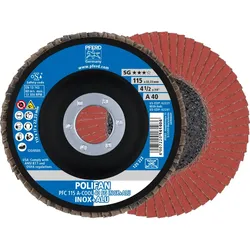 PFERD TOOLS POLIFAN Fächerscheibe PFC konisch SG INOX+ALU Edelstahl/Alu - 67754115
