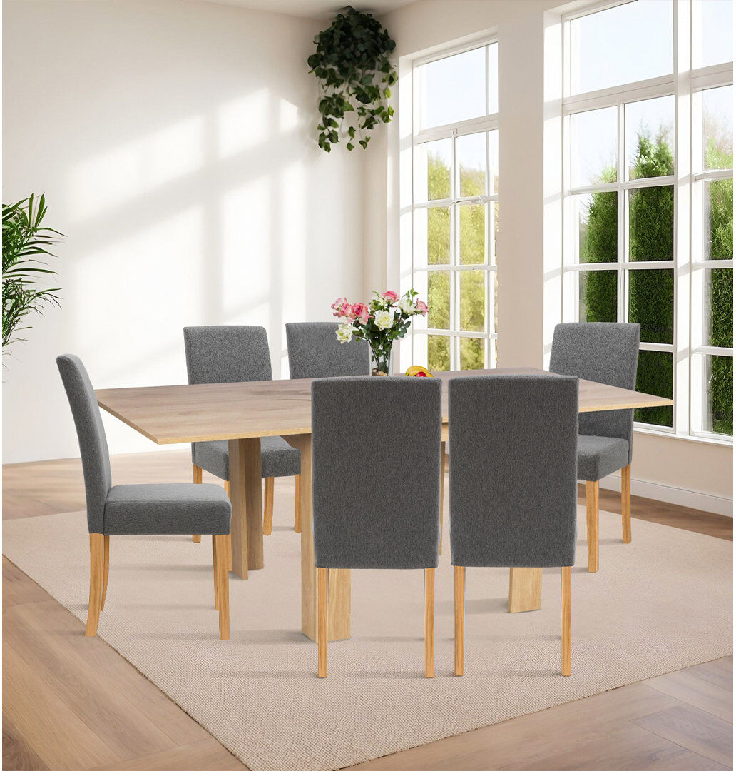Alpen Home Ludden 6 - Person Dining Set Grey 6