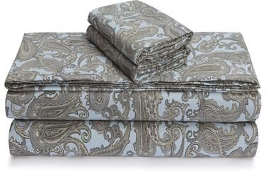 Portuguese Printed Cotton Flannel Extra Deep Pocket Sheet Set