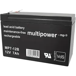 Jewo MP7-12B 144799 Bleiakku 12 V 7 Ah Blei-Vlies (AGM) (B x H x T) 65 x 102 x 151 mm (7000 mAh, 12 V)
