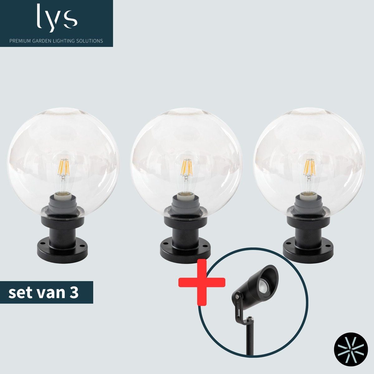 Lyslight Accent Tuinbol Sfeerlicht Sphere Zwart