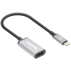 Manhattan USB 2.0 Adapter [1x USB-C® Stecker - 1x HDMI-Buchse] 4K@60Hz USB-C to HDMI-Adapter 15 cm 153706