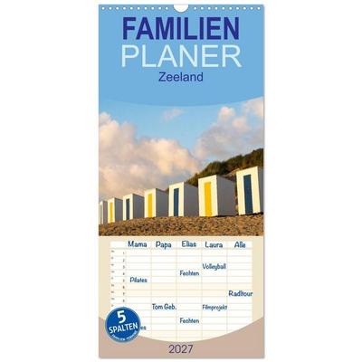 Familienplaner 2027 - Zeeland mit 5 Spalten (Wandkalender, 21 x 45 cm) CALVENDO