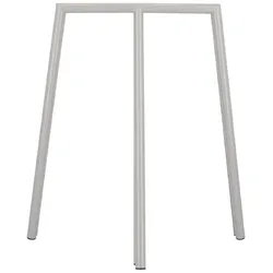 Tischgestell Benito 2er Set, pulverbeschichtetes Metall, modern, Taupe, für flexible Tischlösungen