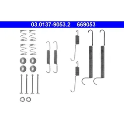 Zubehörsatz Bremsbacken ATE 03.0137-9053.2 für Opel Kadett D Caravan Rekord E