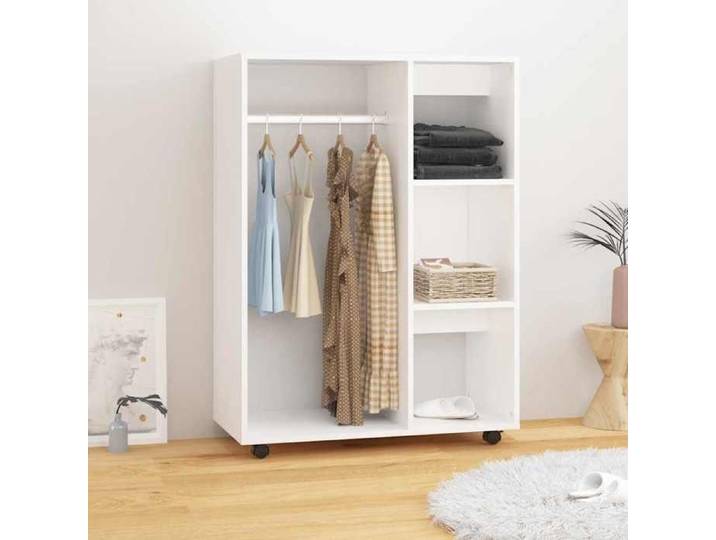 SALE 2026  Garde-robe Blanc - Garde-robe Blanc 80x40x110cm - Bois d'ingénierie PRO952422046