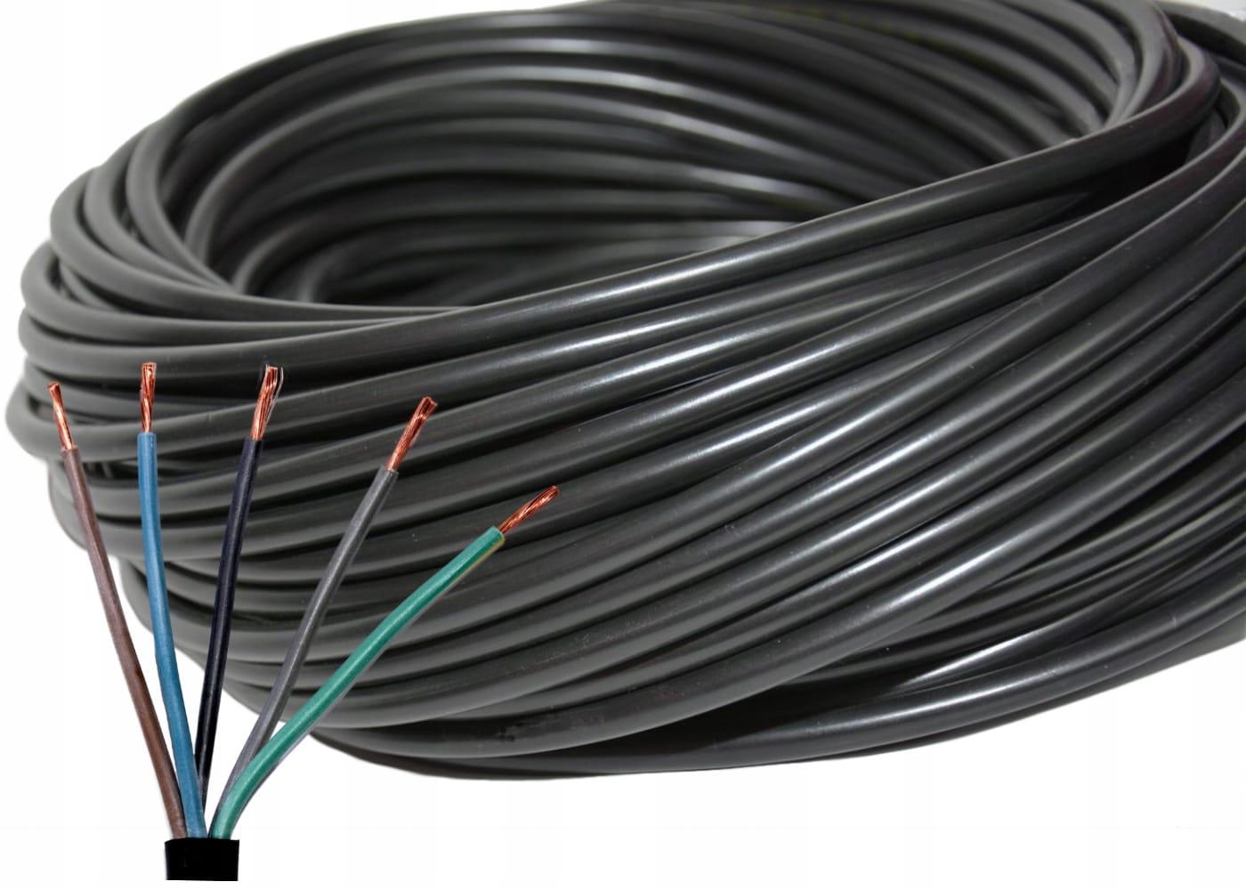 H05VV-F flexible PVC-Mantelleitung 5x1,5mm² 150m auf Kabeltrommel