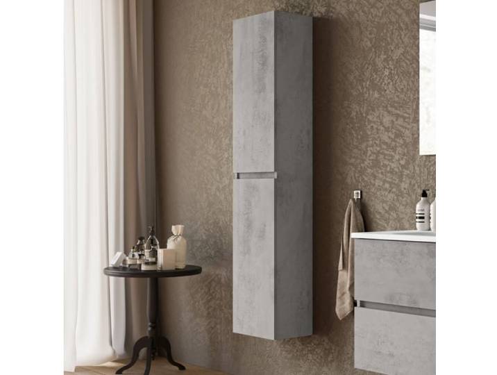 Suspended Column 2 reversible doors 34x162x25 cm in Cement wood