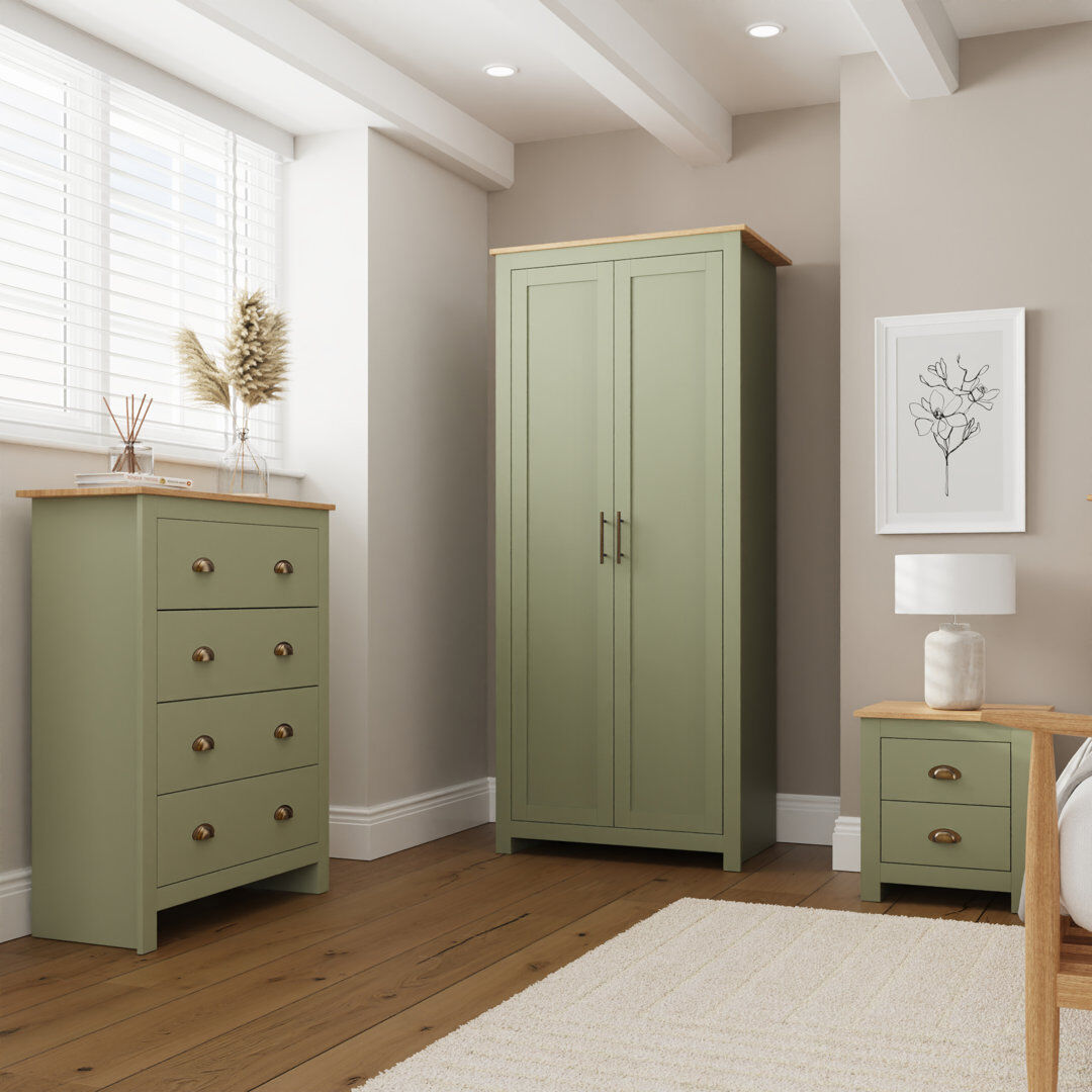 Three Posts Kenneth 3 Piece Bedroom Set Sage Green