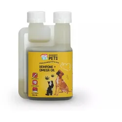 Excellent Pets Hanf + Omega-Öl 100 ml, flüssiges Ergänzungsfutter für Hunde und Katzen