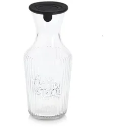 Karaffe 1200 ml Glas Schwarz