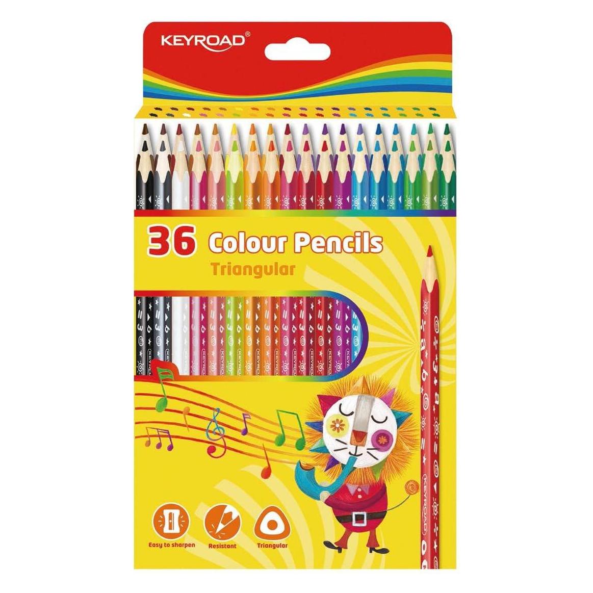 Keyroad Bleistifte, dreieckig, 3 mm, 36 stück, box (36x) (45650240)